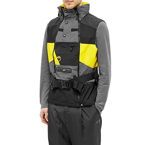 The North Face Men's Steep Tech Vest, Light Yellow/TNF Black, M at